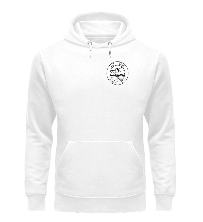 All Day, Every Day (White-Edition) - Organic Hoodie