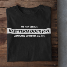 Lade das Bild in den Galerie-Viewer, Klettern oder Ich - Organic Herren T-Shirt
